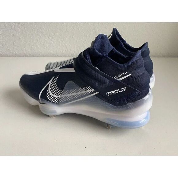 Mens Sz 14 Nike Force Zoom Mike Trout 7 Baseball Cleats CI3134-403 Blue White - Picture 7 of 11